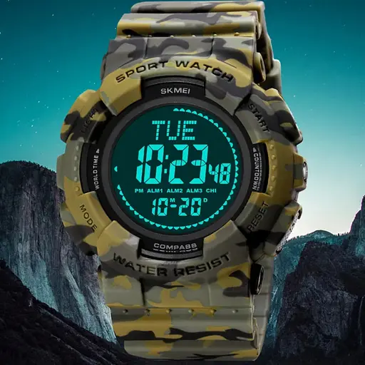 Наручний годинник чоловічий 2195CMGN Camo Green Skmei acs0030161 - фото 3