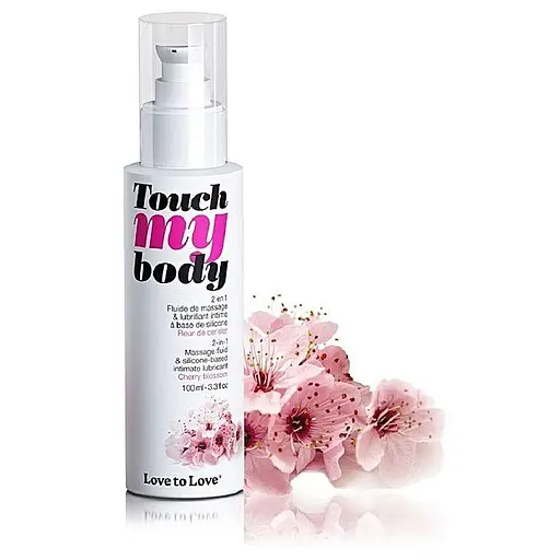 Массажный гель и смазка 2 в 1 Love To Love Touch My Body Cherry Blossom увлажняющий 100 мл - фото 2