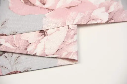 Тканина з тефлоновим просоченням з принтом Півонії (від 1 м) Рожевий - фото 6