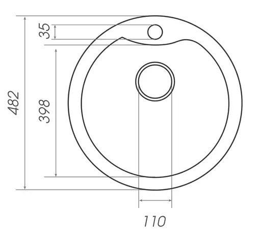 Кухонная мойка Platinum 480 TURAS (SP000025049) - фото 5