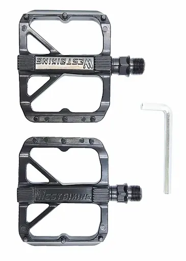 Педали велосипедные шоссейные алюминиевые Wist Bsking YP0802095 на промподшипниках Черный (G0000989) - фото 2