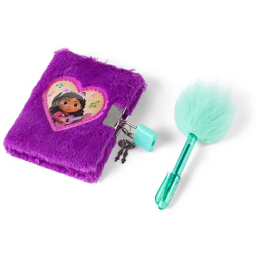 Блокнот Gabby's Dollhouse пушистый на замочке с ручкой (GD99988) - фото 4