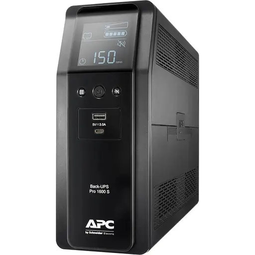 Источник бесперебойного питания APC 1600 ВА / 960 Вт / 9 А*ч (BR1600SI) - фото 1
