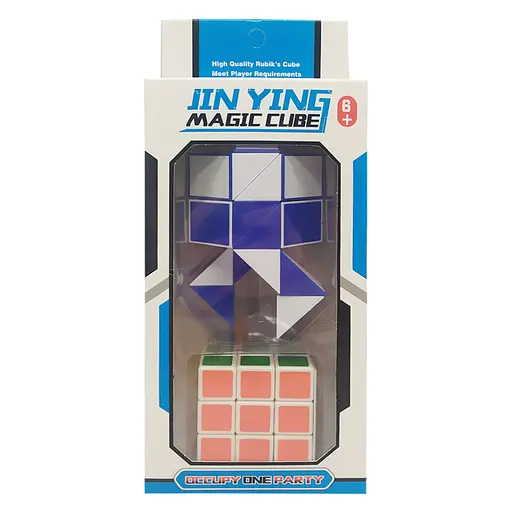 Кубик со змейкой T1110 в коробке Синий