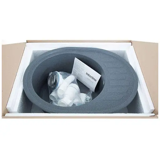 Кухонна мийка Interline EVA Grigio - фото 5