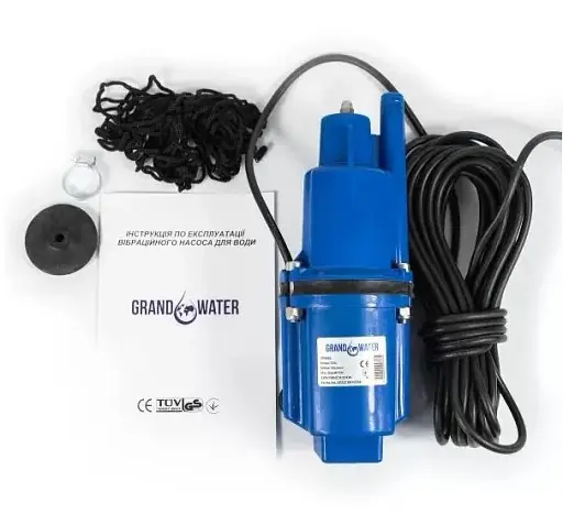 Насос вібраційний GrandWater XVM60 верхній забір H72m 0,25 кВт 30412 - фото 3
