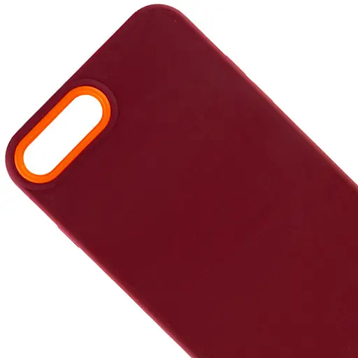 Чехол TPU+PC Bichromatic для Apple iPhone 7 plus/8 plus 5.5 Brown burgundy/Orange - фото 2