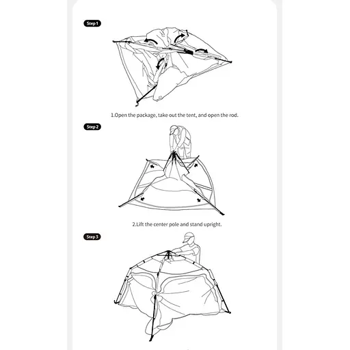 Намет тримісний автоматичний з тентом Naturehike Ango CNK2550WS010 S (Сірий) - фото 3