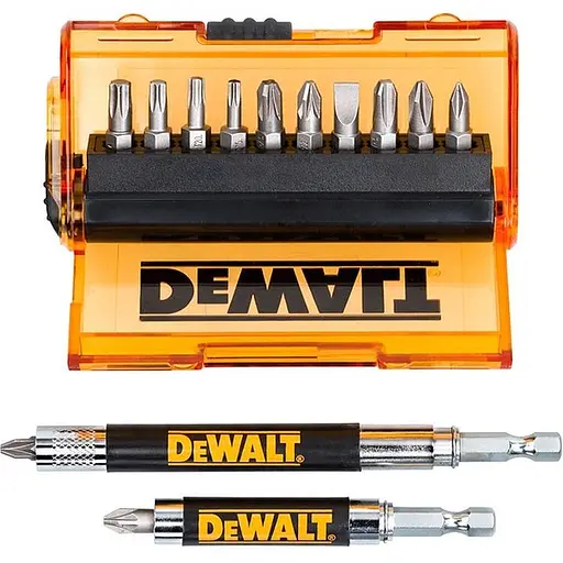 Набір біт DeWalt Phillips Pozidriv Torx Slotted L=25 мм 14 шт. блістер (DT71502) - фото 1