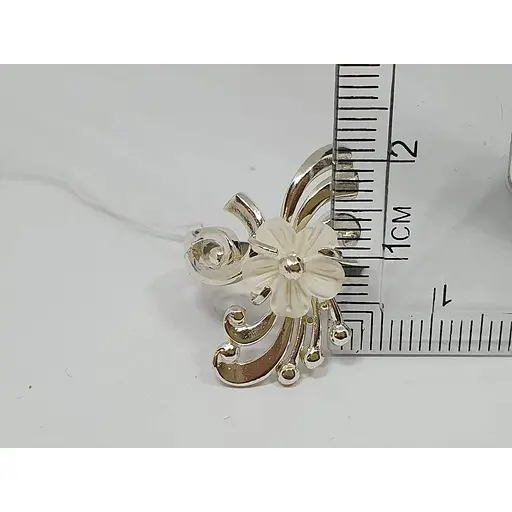 Серебряное кольцо Харьковский ювелирный завод с перламутром. 041332 16,5 - фото 6