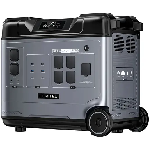 Зарядна станція Oukitel P5000 PRO 4000 Вт 5120Вт/г LiFePo4 UPS, MPPT, PD100 Вт - фото 2