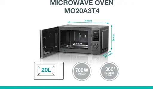 Мікрохвільова піч Gorenje 20л 700Вт дисплей нерж