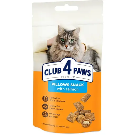 Лакомство Club 4 Paws для кошек с лососем 60 г - фото 1