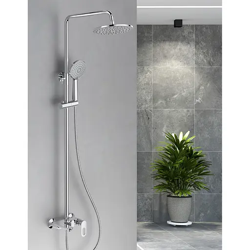 Душова система універсальна Lidz Latwa 1030 на три споживача (з виливом) (k35) LDLAT1030CRM45417 Chrome, Хром - фото 9