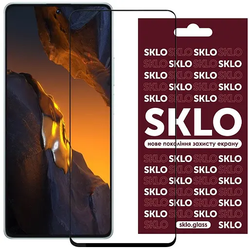Захисне скло SKLO 3D для Xiaomi 14T / 14T Pro Чорний
