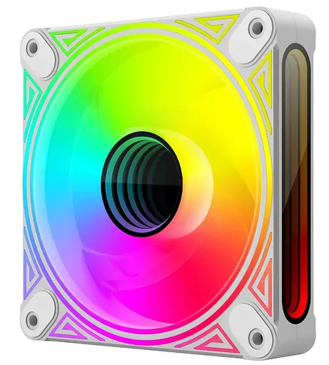 Вентилятор Coolmoon 120мм CM-DM1-W Reverse (CM-DM1-W-R) White - фото 1