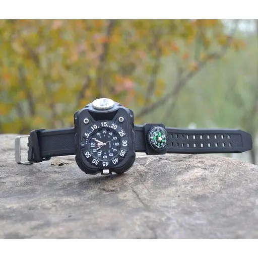 Мужские тактические часы Besta FlashLight с компасом и фонариком - фото 9