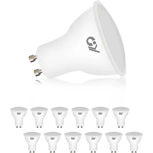 Светодиодные лампы GY GU10 Холодно-белый 6500K, 8W 800lm Светодиодные энергосберегающие лампы GU10, галогенная лампа 80 Вт