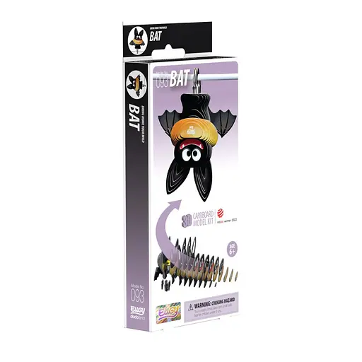 Збірна картонна 3D модель Зоопарк: Кажан Eugy XEG-093 7х7х8 см - фото 3