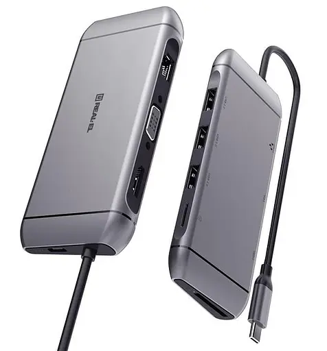 USB-Хаб Real-EL CQ-900 Space Grey UAH (EL123110003) - фото 3