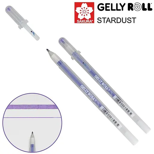 Ручка гелевая Sakura Stardust Gelly Roll Фиолетовый - фото 2