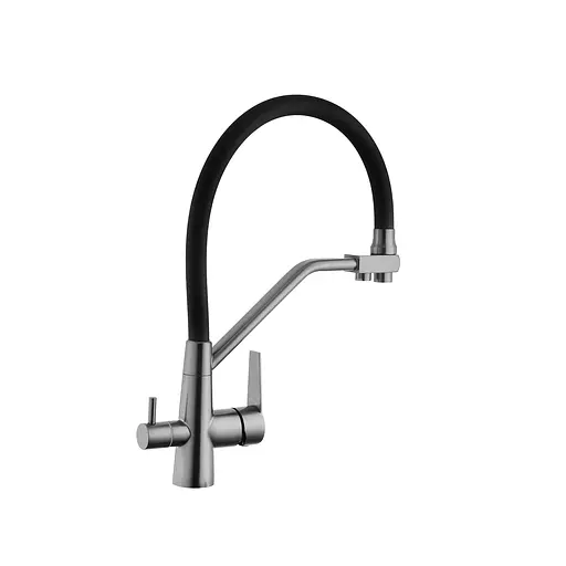 Смеситель для кухни с подключением к фильтру Kroner KRP Edelstahl Klassisch - PVD03817BLK Графит - фото 3