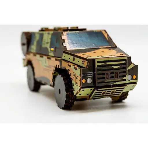 Деревянный 3D конструктор Бушмастер PuzzleOk 139-0209 139 деталей - фото 6