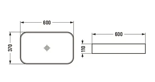 Умивальник Mexen Vena Black Matt MEX-22196085, Чорний матовий - фото 2