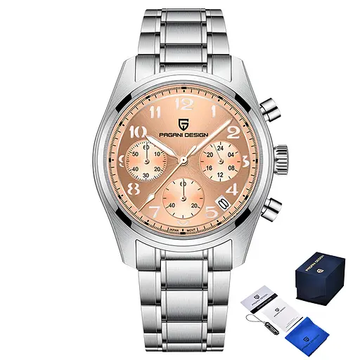 Наручний годинник жіночий PD-1773 Silver-Pink Pagani Design acs0031203 - фото 1