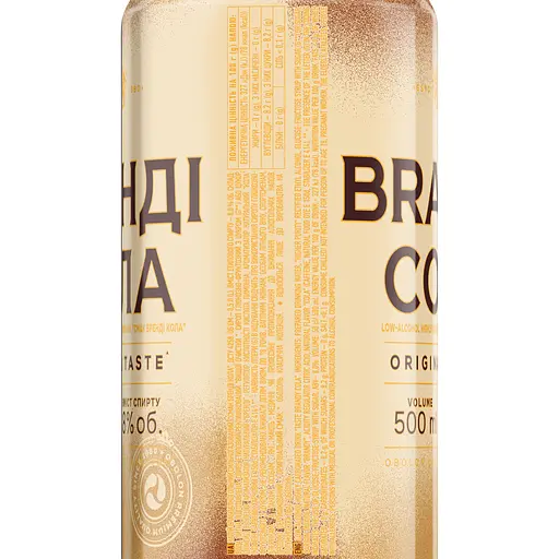 Напій слабоалкогольний Оболонь Бренді-Кола 8% 0.5 л з/б (498825) - фото 3