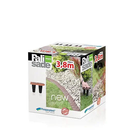 Палисад садовый Prosperplast Flat терракотовый 3.8 м - фото 6