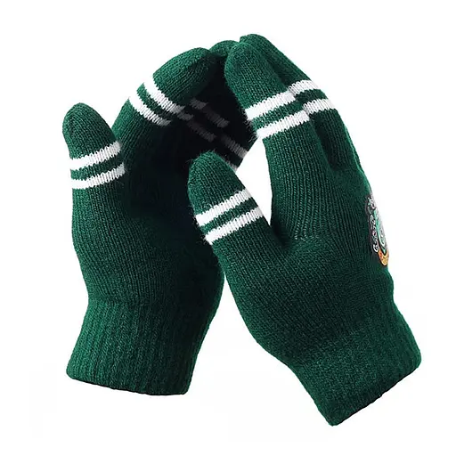 Перчатки Гарри Поттер Слизерин с полосками цвета факультета (HP 6.145.665) - фото 2