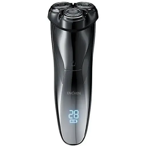 Бритва электро роторная Enchen blackStone 3 Pro с дисплеем и изображением заряда - фото 1