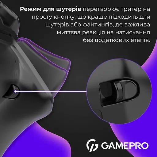 Геймпад GamePro GPS20B 2.4G/BT 5.1/USB бездротовий Switch/PC/PS/iOS/Android RGB Black (GPS20B) - фото 17
