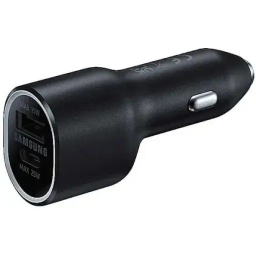 Зарядний пристрій для авто Samsung Car Charger USB+USB-C Super Fast EP-L4020NBEGRU 25 + 15 = 40 W - фото 1