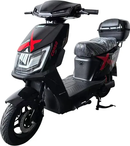 Електроскутер Двомісний Corso FLASHX (1200W 72V/23Ah LiFePO₄) Чорний