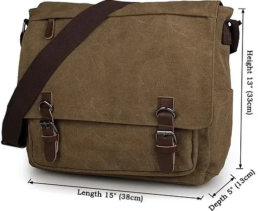 Чоловіча сумка Vintage 38х33х13 см sum0012397 - фото 10