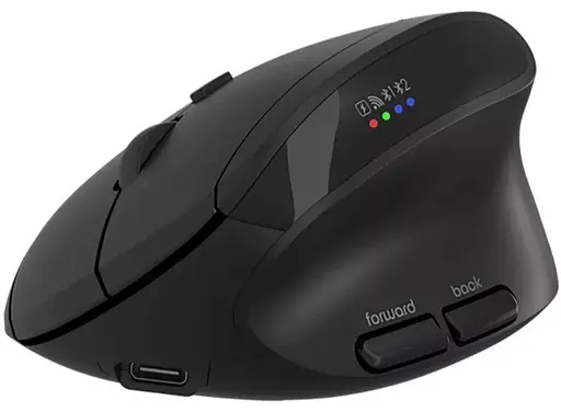 Миша Canyon mouse MW-25 Ergonomic LED AA Dual mode Wireless Black (CNS-CMSW25) - фото 2