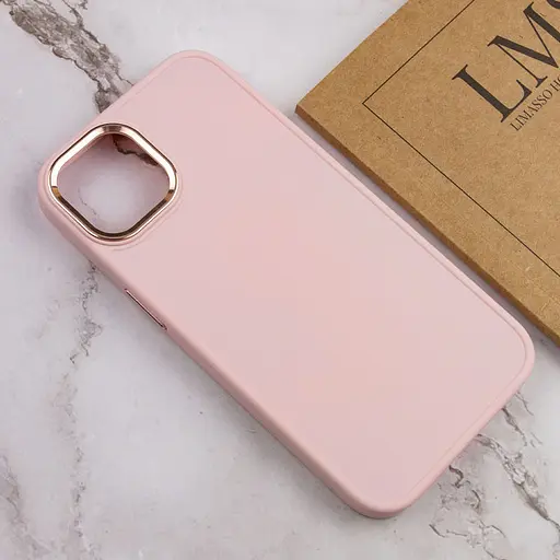 Чохол Epik TPU Bonbon Metal Style для Apple iPhone 12 Pro/12, 6.1 Рожевий/Light pink - фото 4