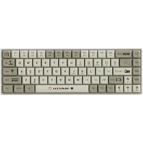 Клавиатура Ajazz AK680 Wired Red Switch RGB White Grey