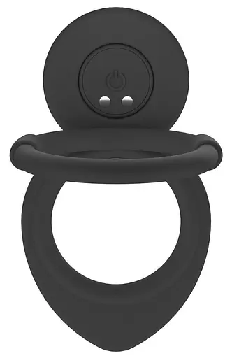 Насадка на пеніс Black Velvets RC Double Fucker 13.1 см (чорний) - фото 6