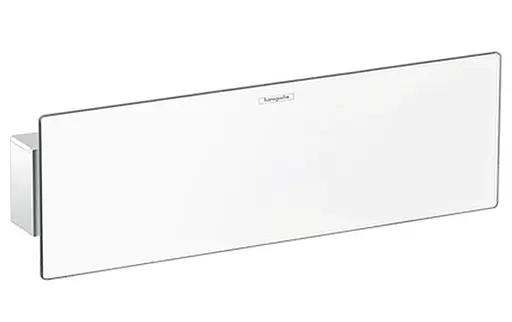 Шлангове під'єднання Hansgrohe Fixfit Porter 300 з тримачем та поличкою біле хромоване 26456400, Хром - фото 1