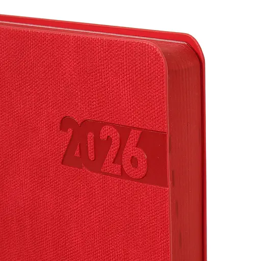 Дневник-деловая записная книжка А5 Leo Planner датированный 2026 Boss красный 368 страниц (252636) - фото 4