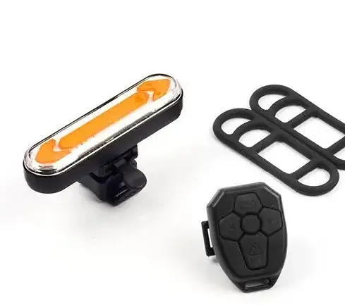 Велосипедная задняя фара (габарит) QCA2 Стоп + повороты + пульт + microUSB 5 режимов - фото 3