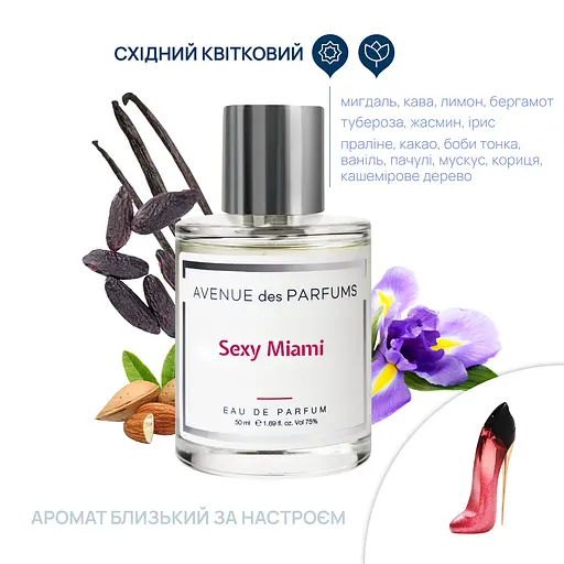 Парфумована вода Sexy Miami Avenue des Parfums 50 мл - фото 2