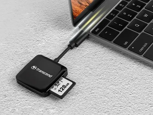 Transcend Кардрідер USB 3.2 Type-C > microSD/SD Чорний - фото 5