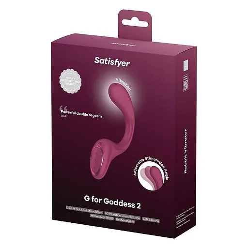 Вібратор Satisfyer G For Goddess 2 18.8 см (бордовий) - фото 5