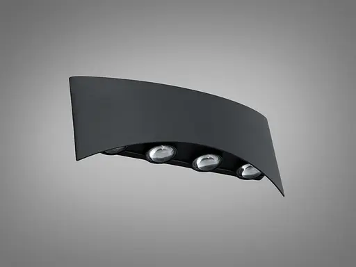 Світильник LED фасадний Diasha чорний 4W 4 промені - фото 3