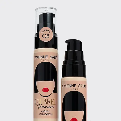 Тональний крем Vivienne Sabo Cabaret Premiere Artistic Foundation зі сценічним ефектом відтінок 08 (Caramel) 25 мл - фото 3