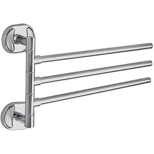 Тримач для рушника поворотний Zerix AFB-0113 ZX5045 3 планки Хром - фото 1